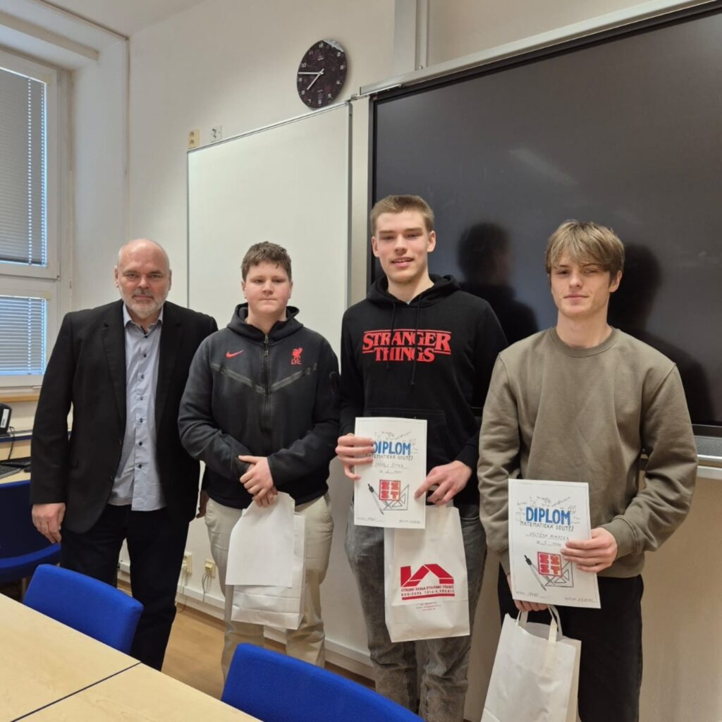 Úspěšní řešitelé školního kola Matematické soutěže 2026 - SŠ Stavební Třebíč