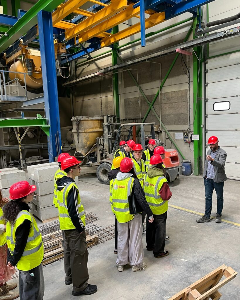 Studenti 3. roč. na exkurzi u firmy SOK stavební - SŠ Stavební Třebíč