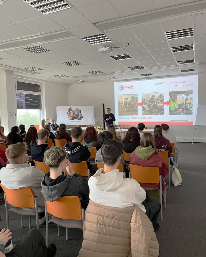 Studenti 3. roč. na exkurzi u firmy SOK stavební - SŠ Stavební Třebíč