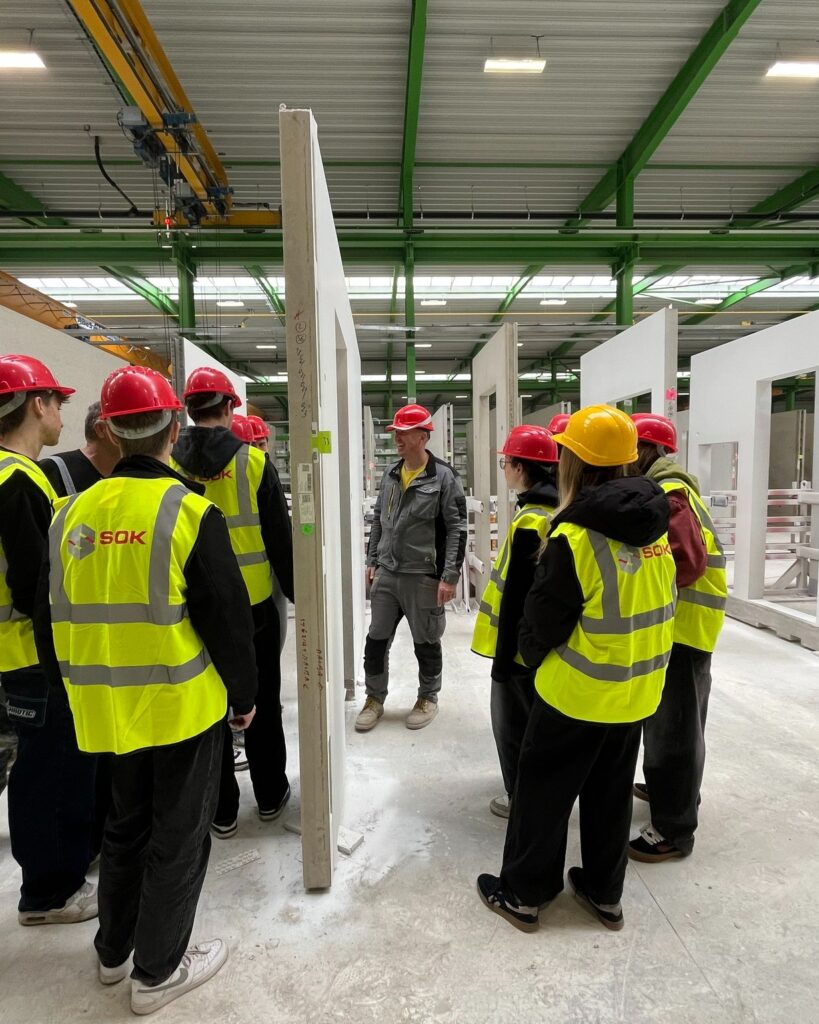 Studenti 3. roč. na exkurzi u firmy SOK stavební - SŠ Stavební Třebíč