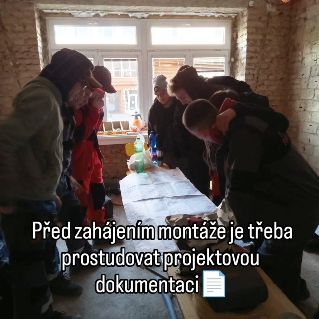 Budoucí elektrikáři na reálné zakázce - SŠ Stavební Třebíč