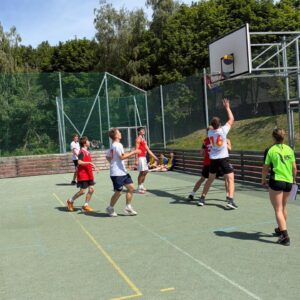 Úspěch našich žáků v okresním kole streetballu - SŠ Stavební Třebíč