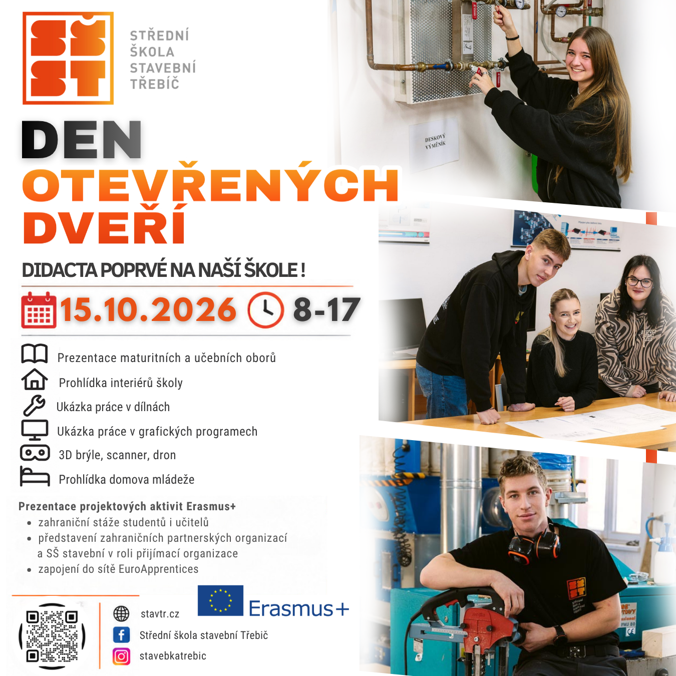 Den otevřených dveří - SŠ Stavební Třebíč
